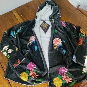 Johnny Was Medium Sherpa Cardigan/Jacket